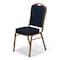 Atlas Commercial Products Crown Back Banquet Chair, Gold Frame, Navy Blue Patterned CBC9NVFGF-BD - alternate 1
